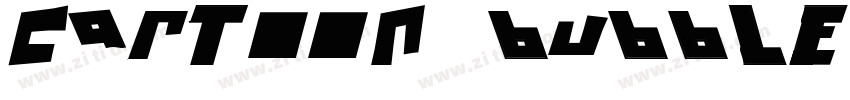 cartoon bubble font字体转换